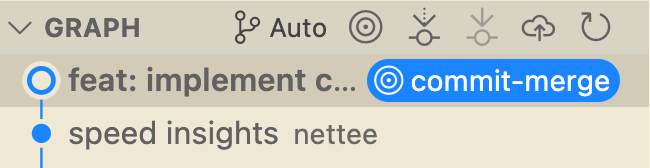合并后的 Git commit