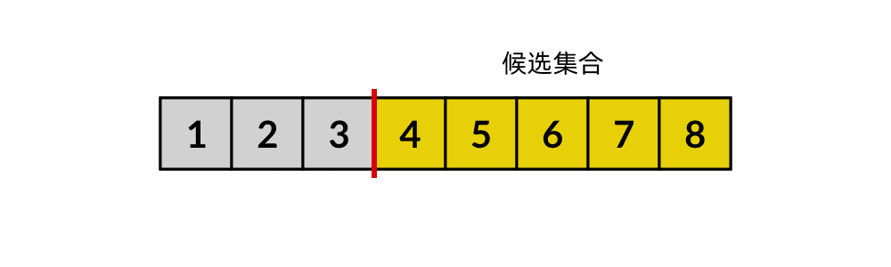 从候选集合中删除多个元素